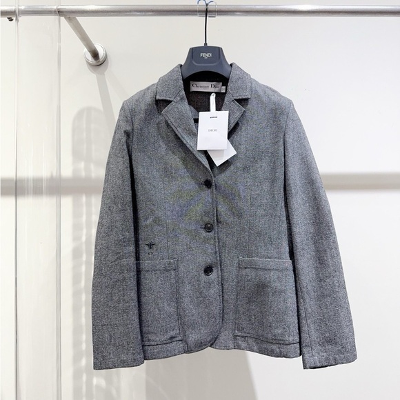 Dior Jackets & Blazers - Authentic Dior Charcoal Women's Blazer